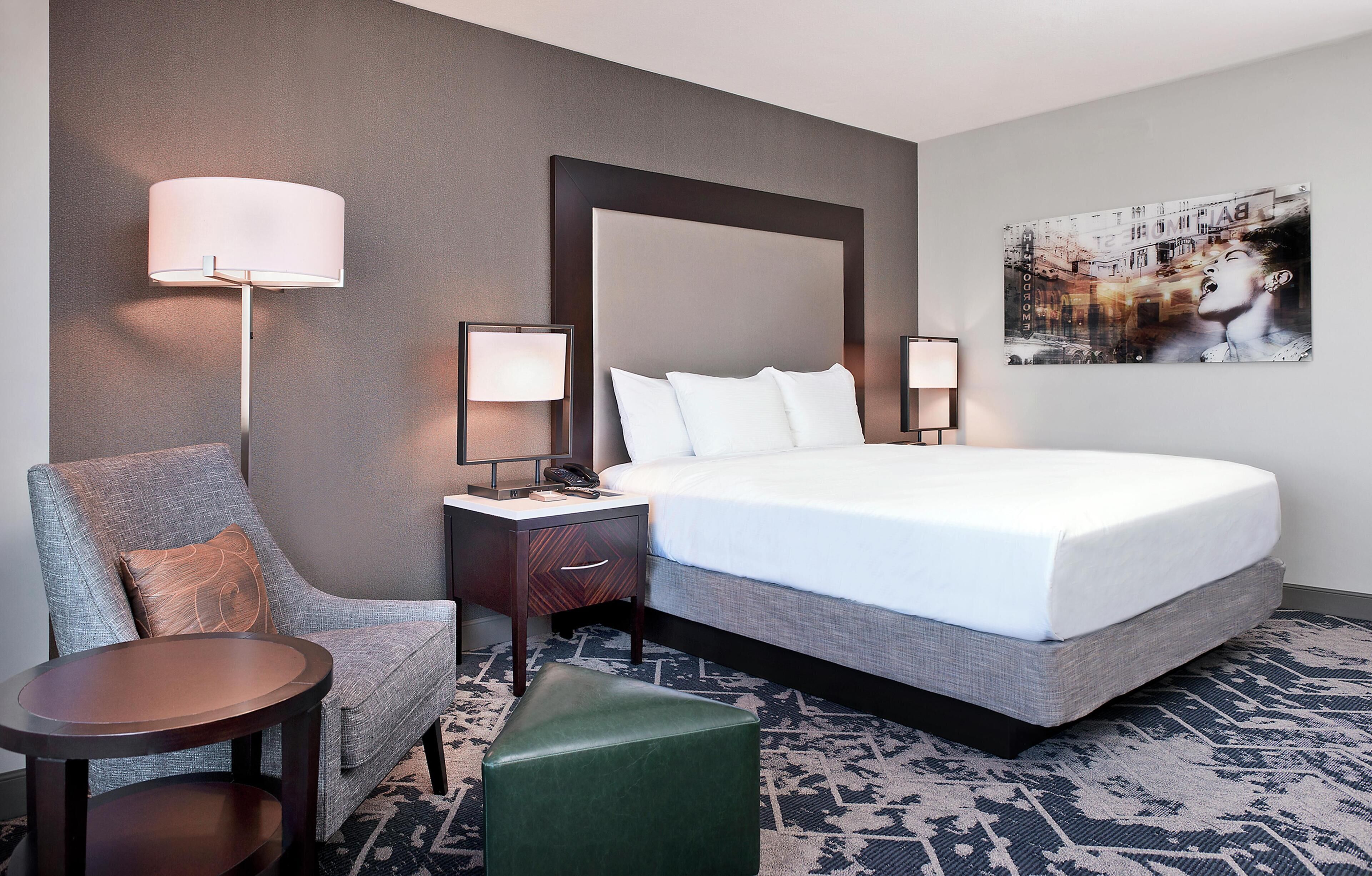 Premium bedding, pillowtop beds, in-room safe, desk