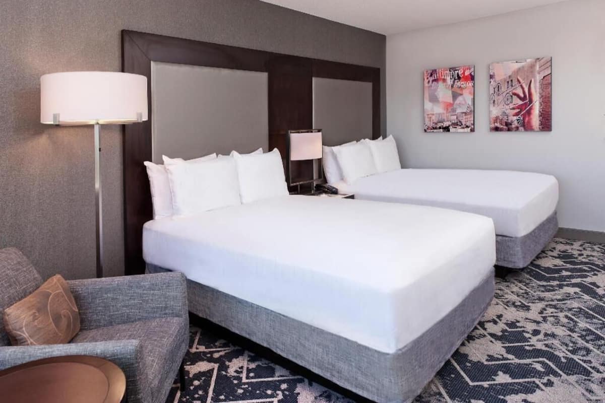 Premium bedding, pillowtop beds, in-room safe, desk