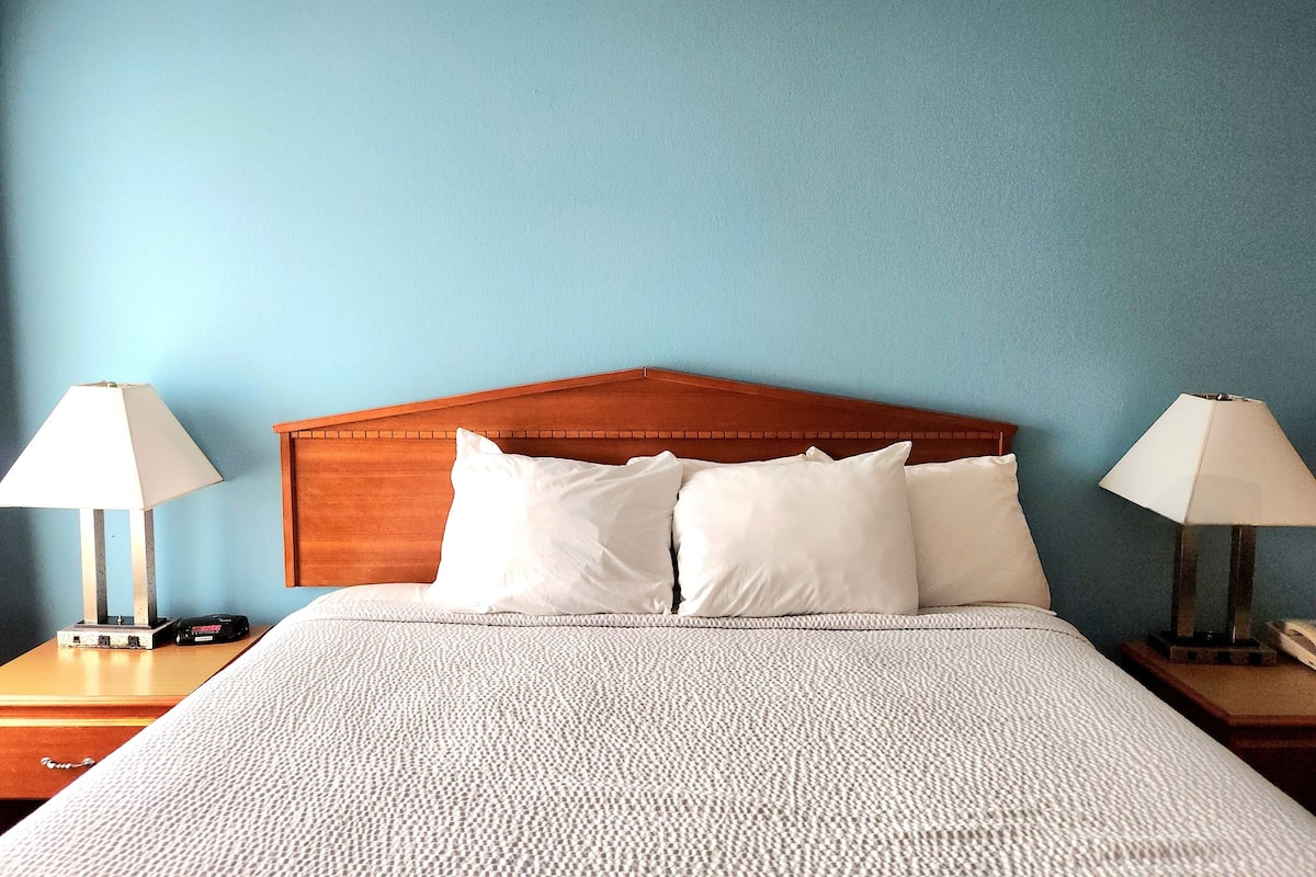 Studio Suite, 1 King Bed, Accessible, Non Smoking | Premium bedding, in-room safe, desk, blackout drapes