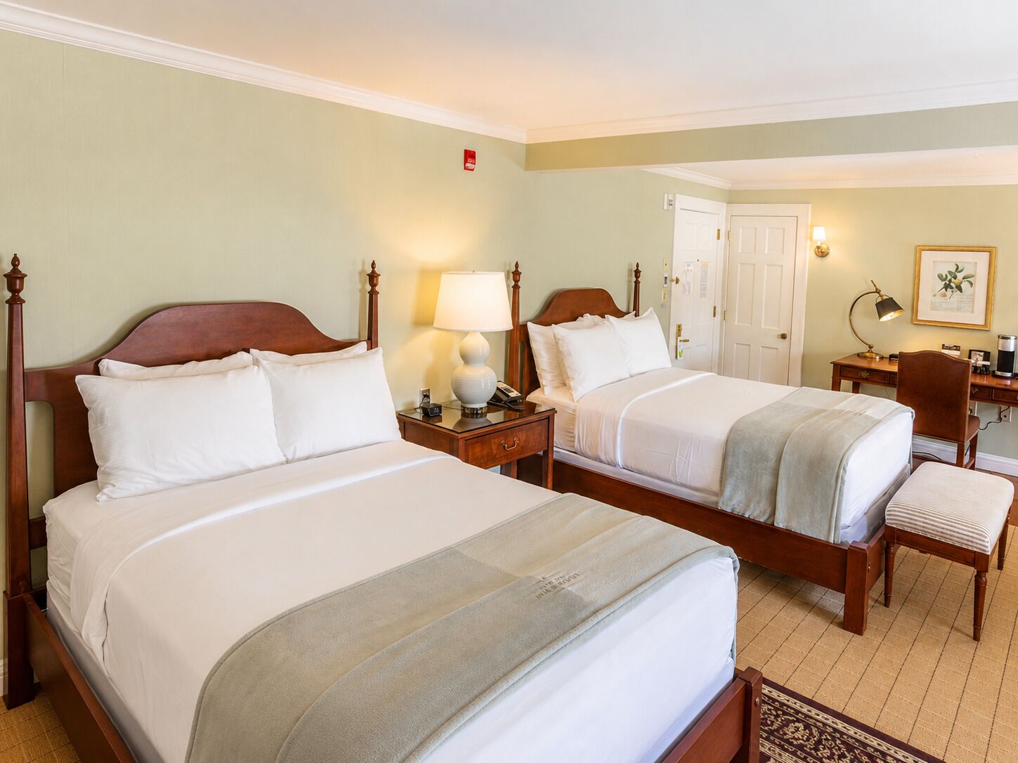 Room, 2 Double Beds | Hypo-allergenic bedding, desk, iron/ironing board, free WiFi