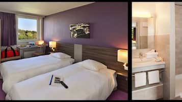 Standardzimmer, 2 Einzelbetten, Nichtraucher | Schreibtisch, Verdunkelungsvorhänge, Bügeleisen/Bügelbrett