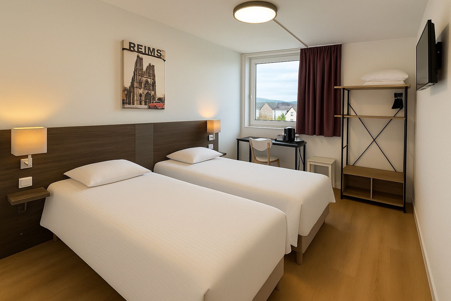 標準客房, 2 張單人床, 非吸煙房 | 書桌、遮光布/窗簾、熨斗/熨衣板、免費搖籃/嬰兒床