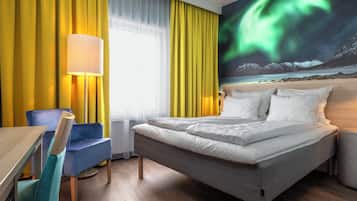 Dobbeltrom – standard, ikke-røyk | Minibar, lydisolert, wi-fi (inkludert) og sengetøy