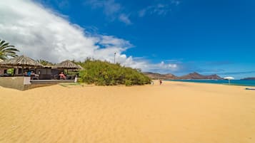 On the beach, beach bar