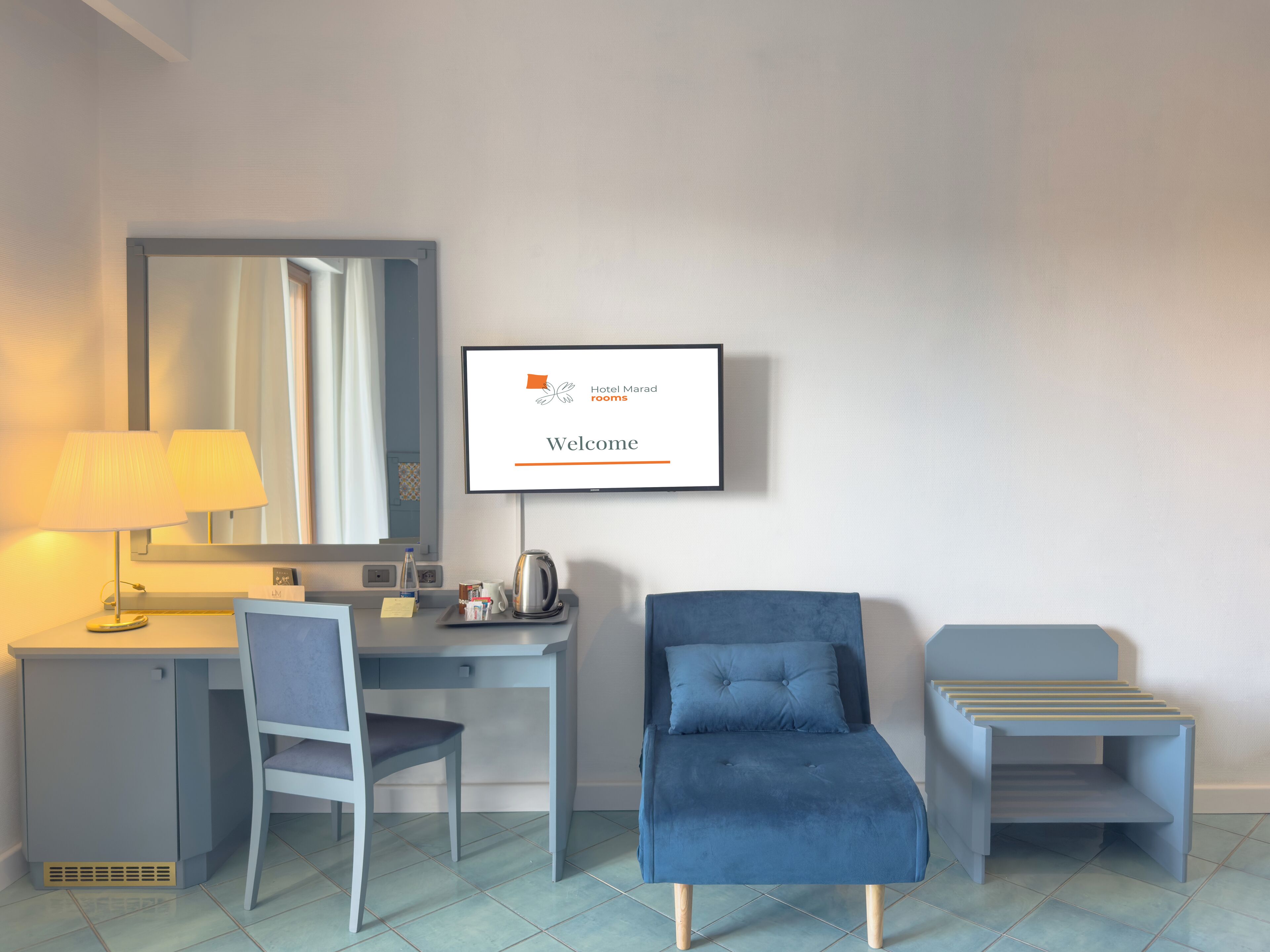 camera quadrupla in edificio separato + futon con terrazza vista mare; | 1 bedroom, hypo-allergenic bedding, minibar, in-room safe