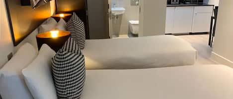Deluxe Twin Studio | 1 bedroom, in-room safe, individually decorated, soundproofing
