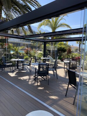 Blick von der Unterkunft