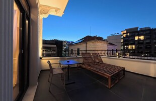 Rom – deluxe, balkong | Terrasse/patio