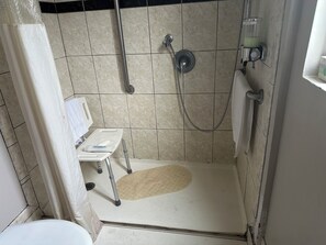 Standard Single Room, 1 King Bed, Accessible | Bathroom | Towels - Budget Inn (San Luis Obispo)