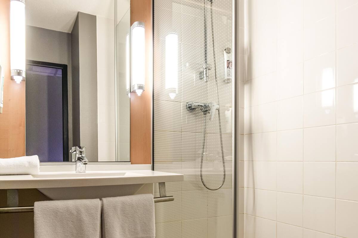 premium bedding, desk, blackout curtains, soundproofing