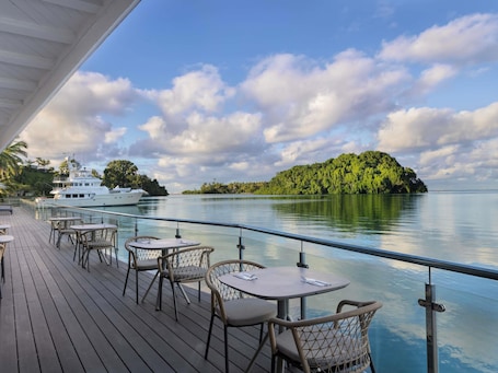 Daily buffet breakfast for a fee. Novotel Suva Lami Bay