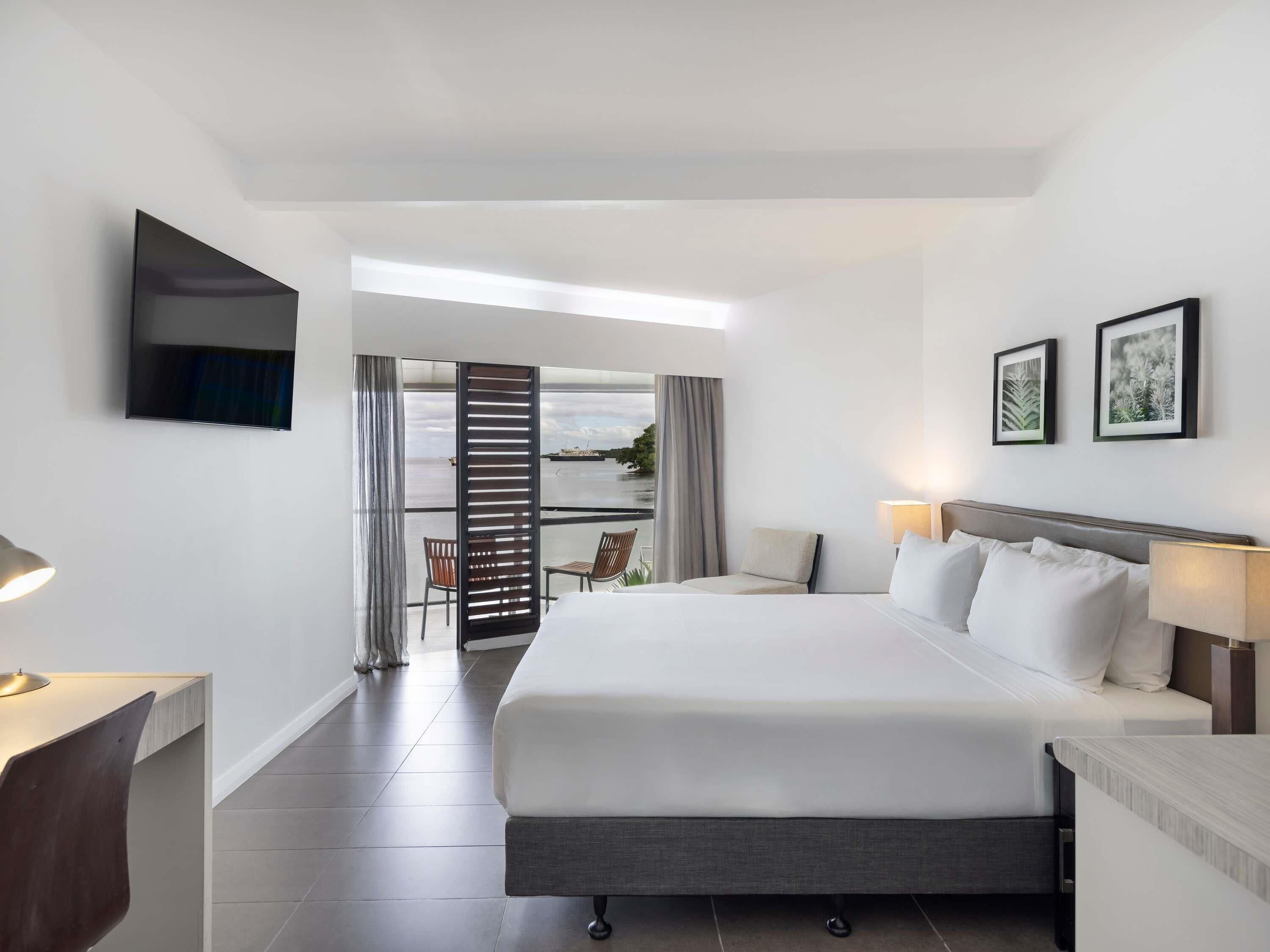 Rom – superior, 1 kingsize-seng, havutsikt | Sengetøy av topp kvalitet, senger med Select Comfort-madrass og minibar