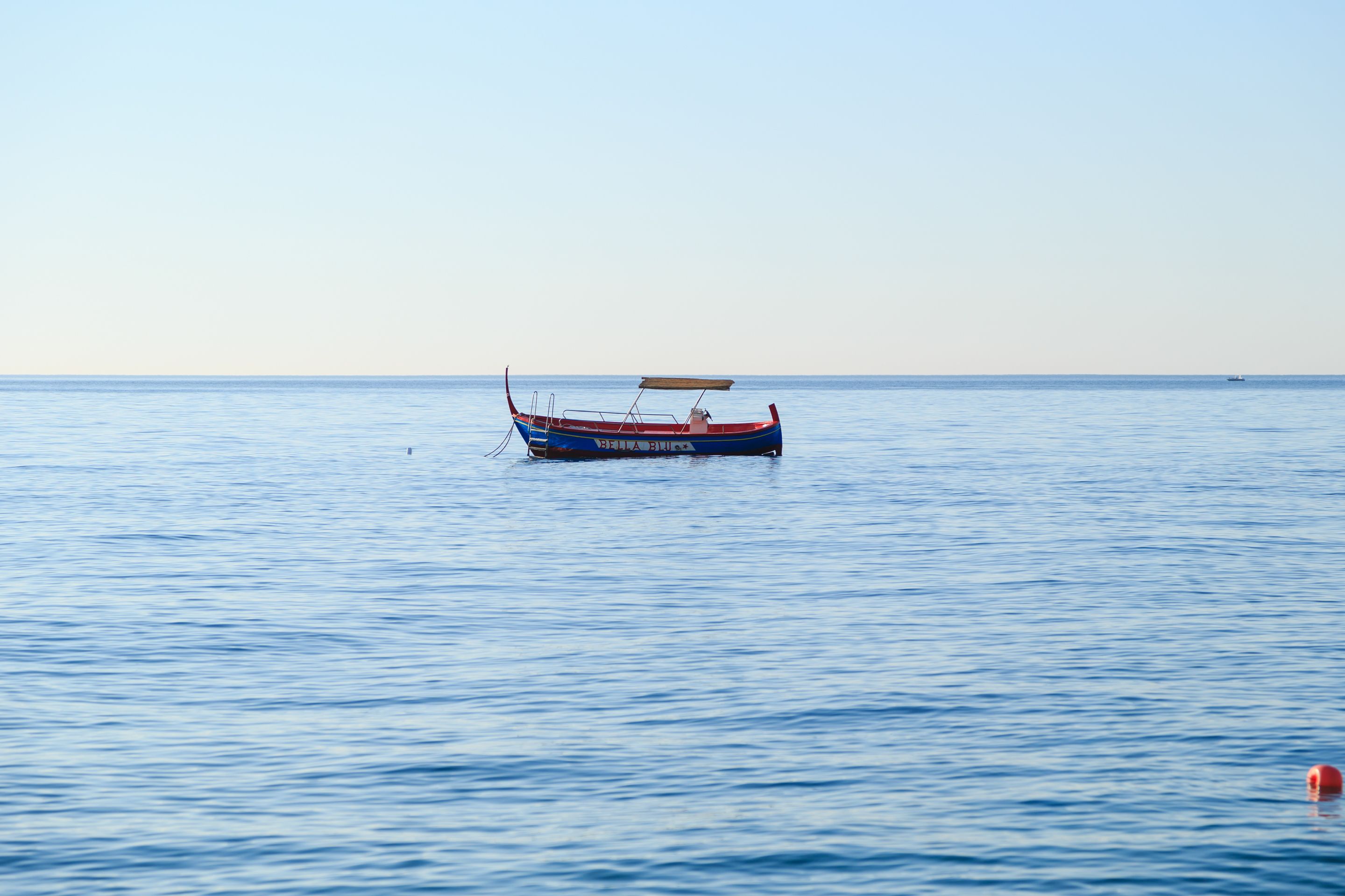 A boat on calm water.
