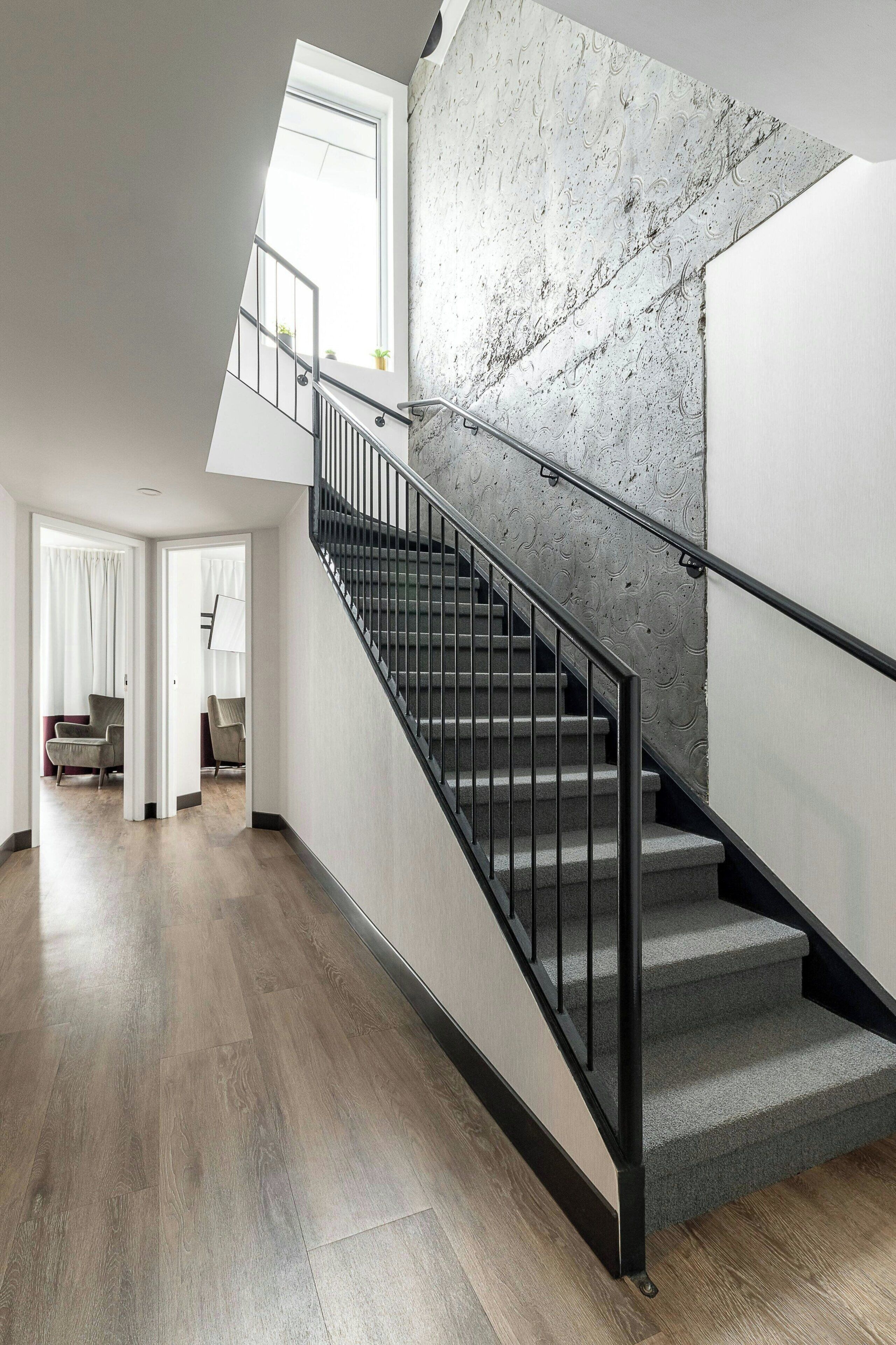 premium bedding, desk, blackout curtains, soundproofing