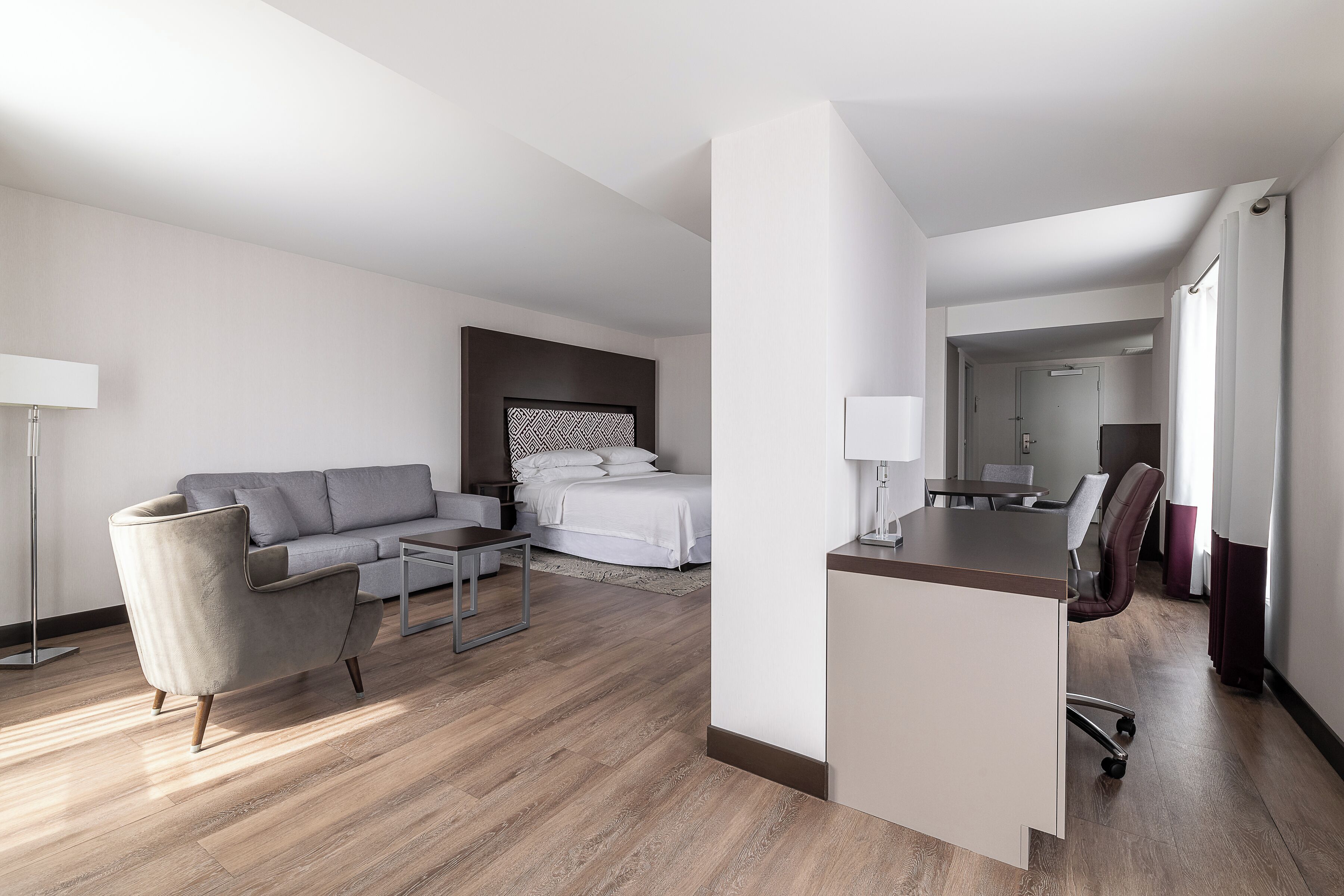 junior suite, 1 king bed with sofa bed | premium bedding, desk, blackout curtains, soundproofing