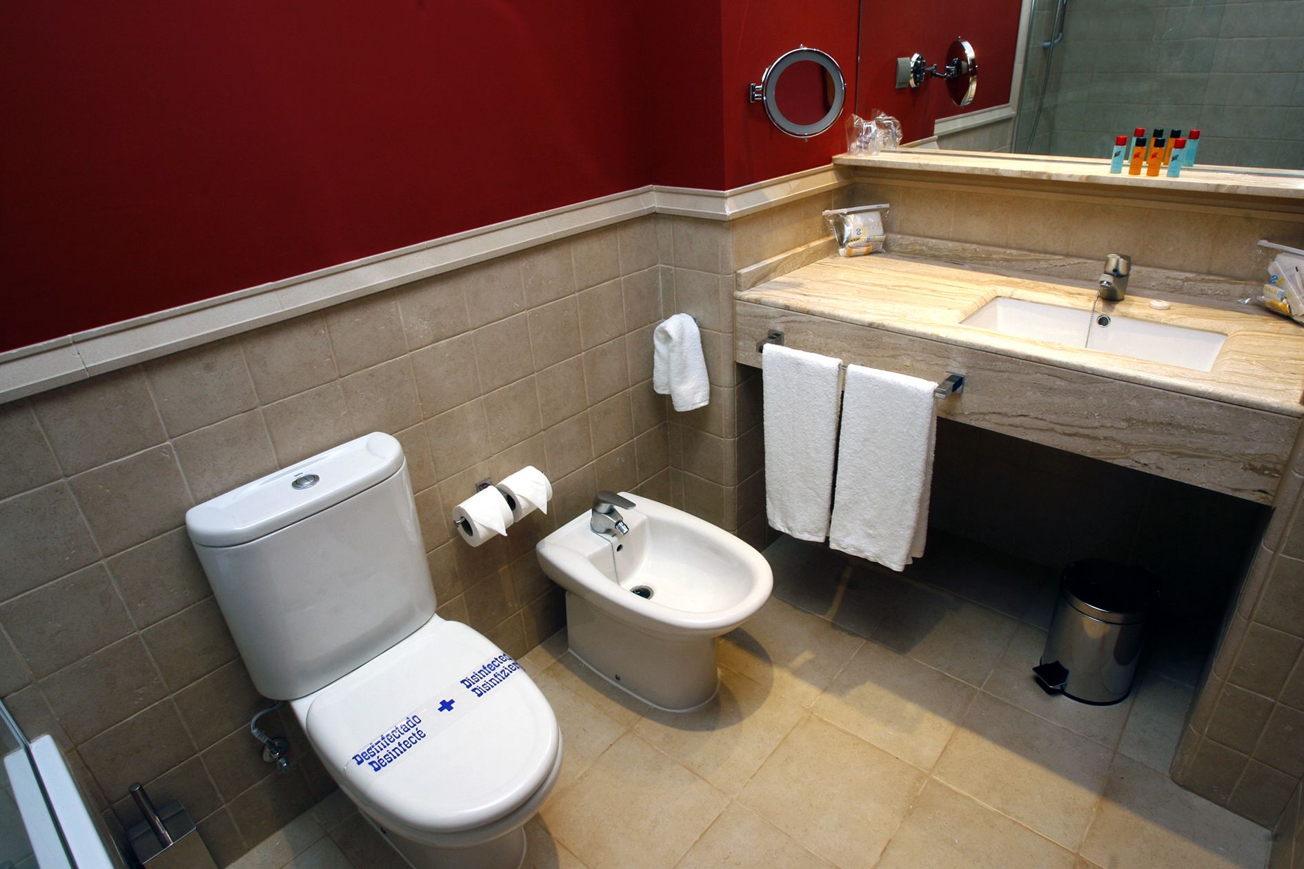 free toiletries, hair dryer, towels, soap