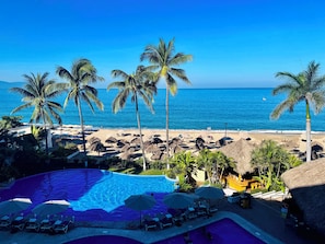 Deluxe Twin Room with Sea View | Beach/ocean view - Hotel Tropicana - Near Olas Altas Street (Puerto Vallarta)