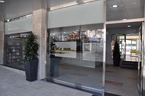 Overnatningsstedets indgangsparti