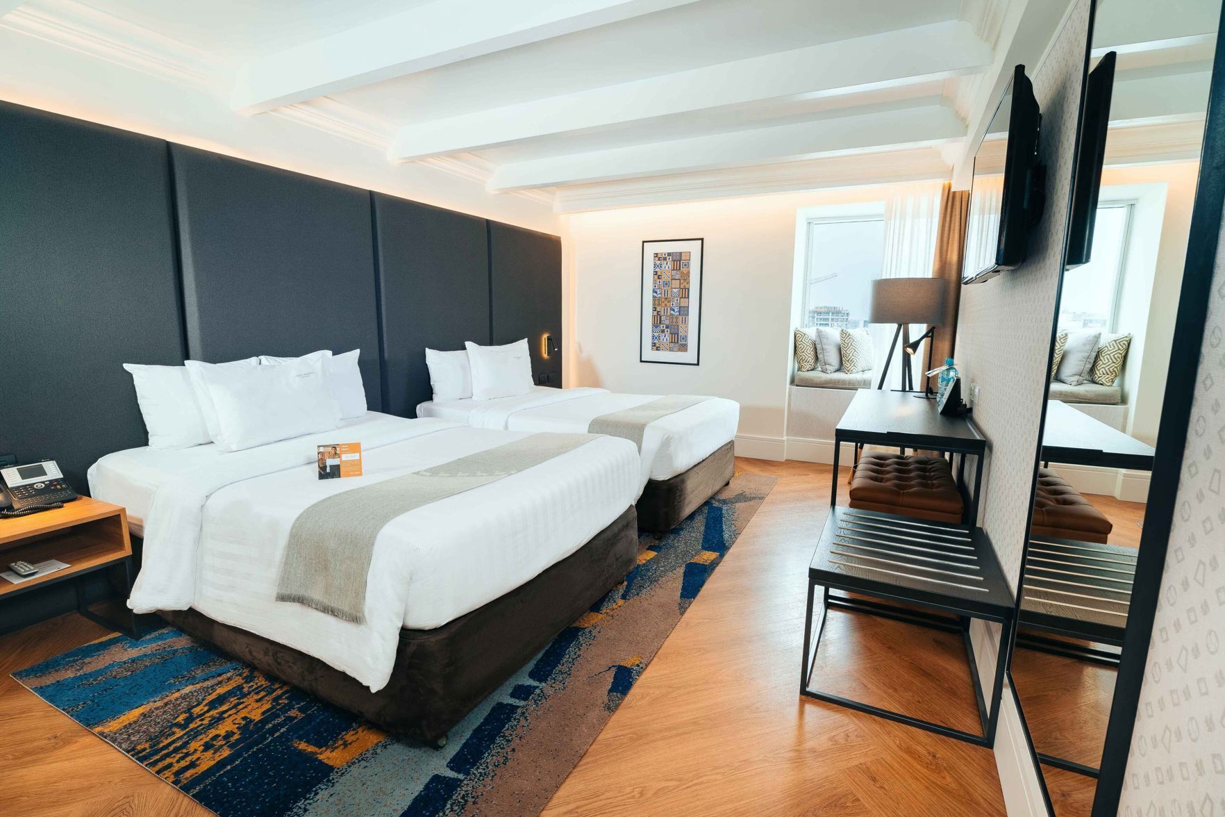 Premium bedding, minibar, in-room safe, desk