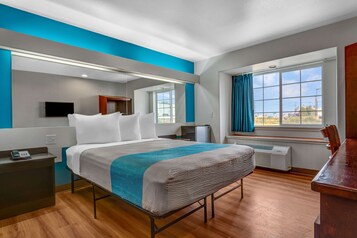 Desk, blackout curtains, iron/ironing board, free WiFi