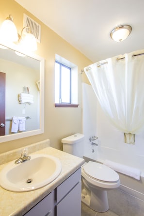 Hair dryer, towels