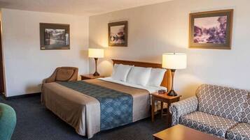 In-room safe, desk, iron/ironing board, free cribs/infant beds