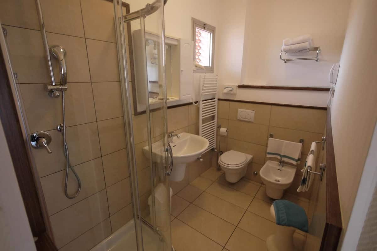 bidet, towels