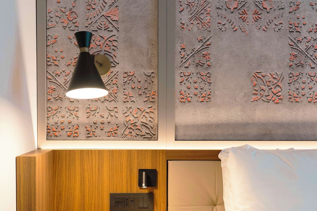 1 slaapkamer, luxe beddengoed, een minibar, een kluis op de kamer