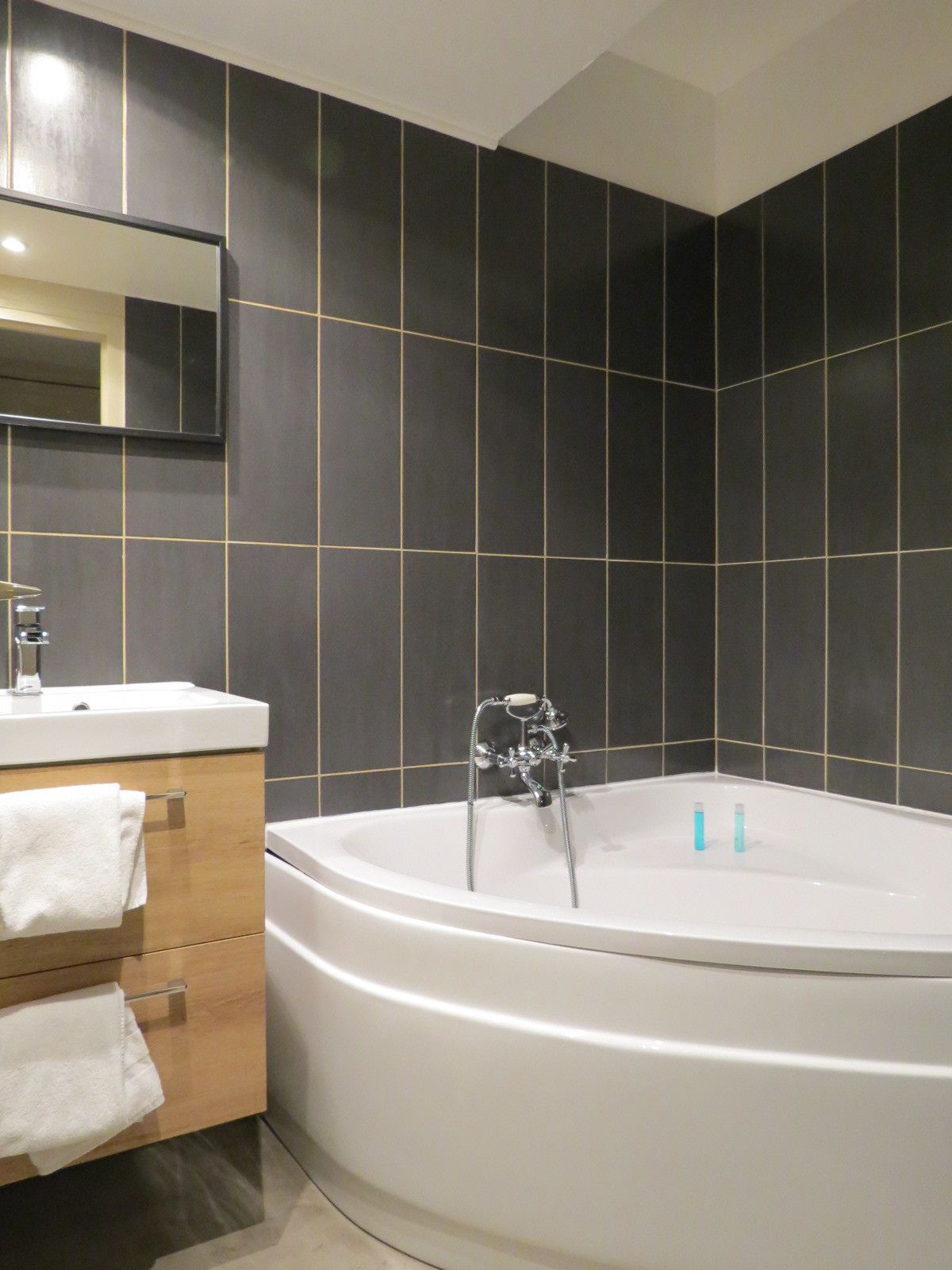 suite, park view | bathroom | deep-soaking bathtub, free toiletries, hair dryer, towels