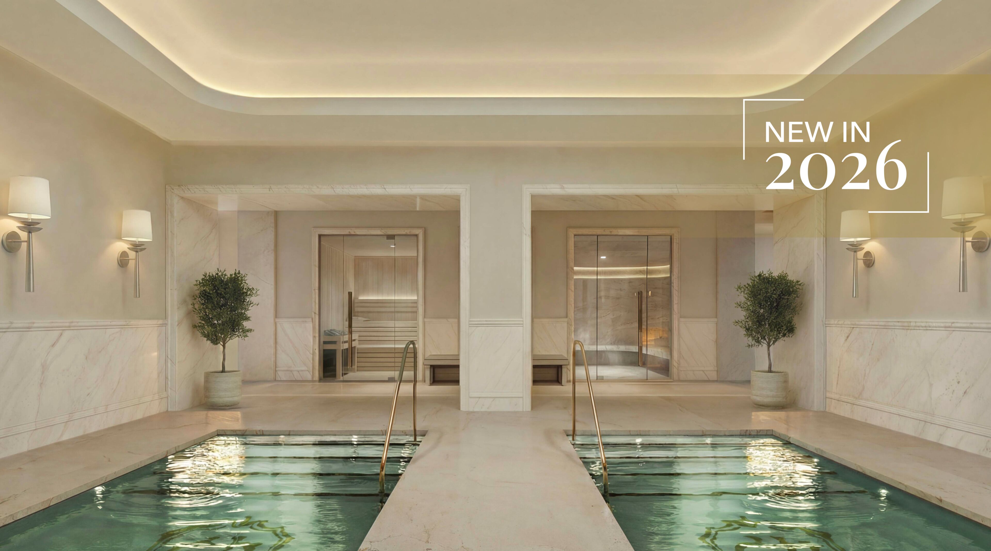 Espace de soins pour les couples, sauna, bain à remous, hammam, hammam