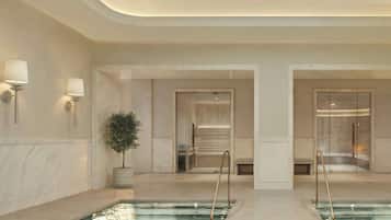 Behandlungsräume für Paare, Sauna, Whirlpool, Dampfbad