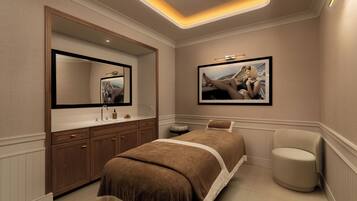 Couples treatment rooms, sauna, hot tub, steam room, Turkish bath