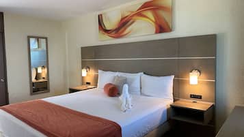 Deluxe-Einzelzimmer, 1 Schlafzimmer, barrierefrei, Meerblick | Zimmersafe, Schreibtisch, Bettwäsche