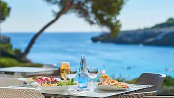 Breakfast served, Mediterranean cuisine, pool views