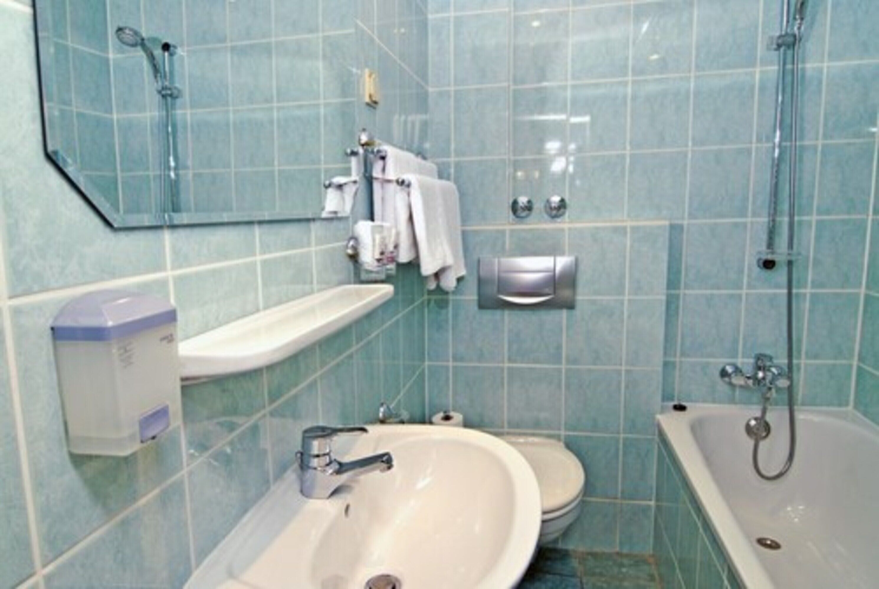double room | bathroom | hair dryer, towels