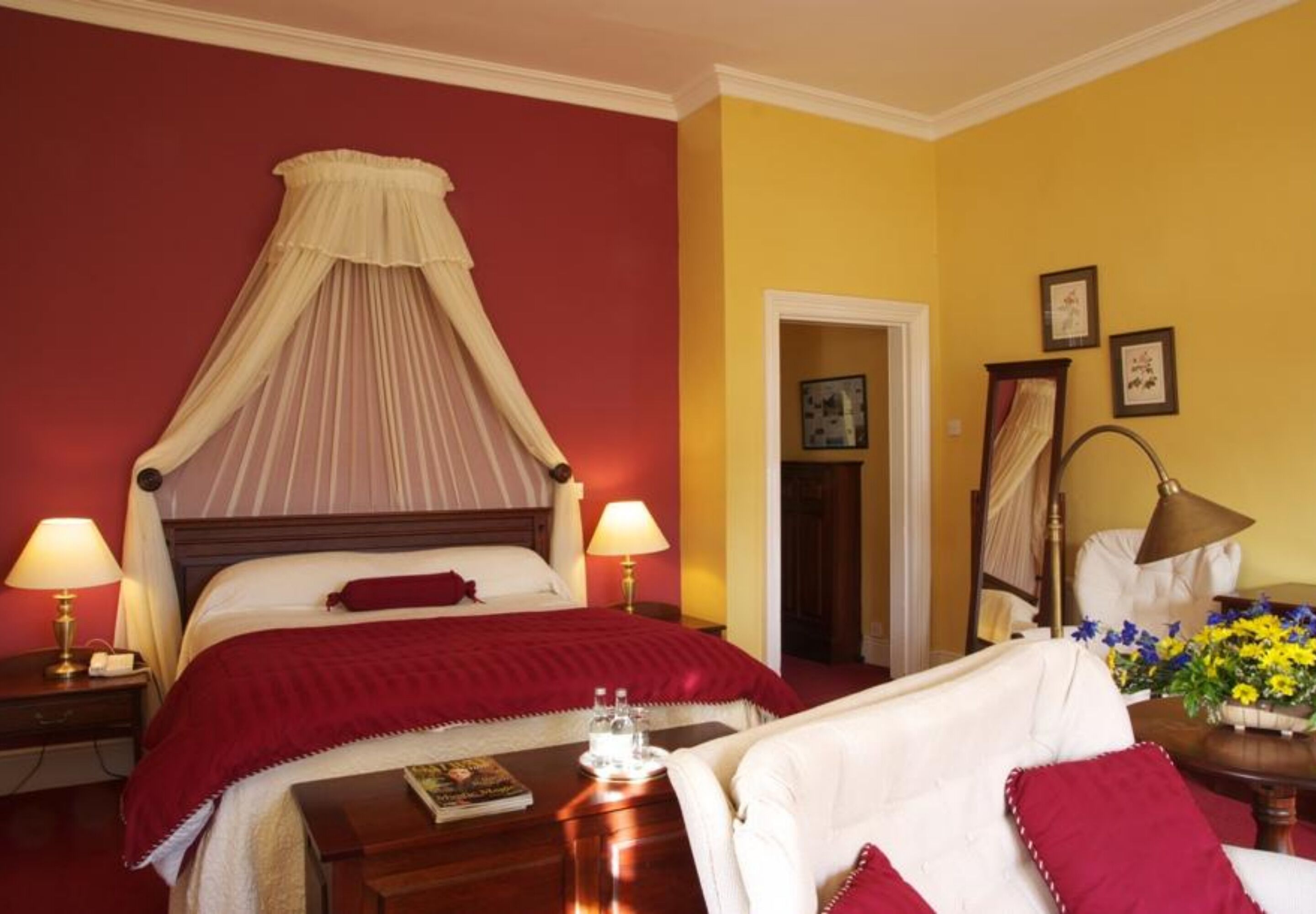 down duvets, desk, iron/ironing board, cots/infant beds