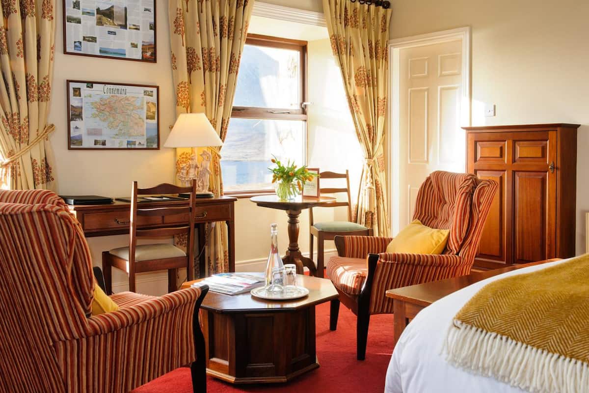 down duvets, desk, iron/ironing board, cots/infant beds