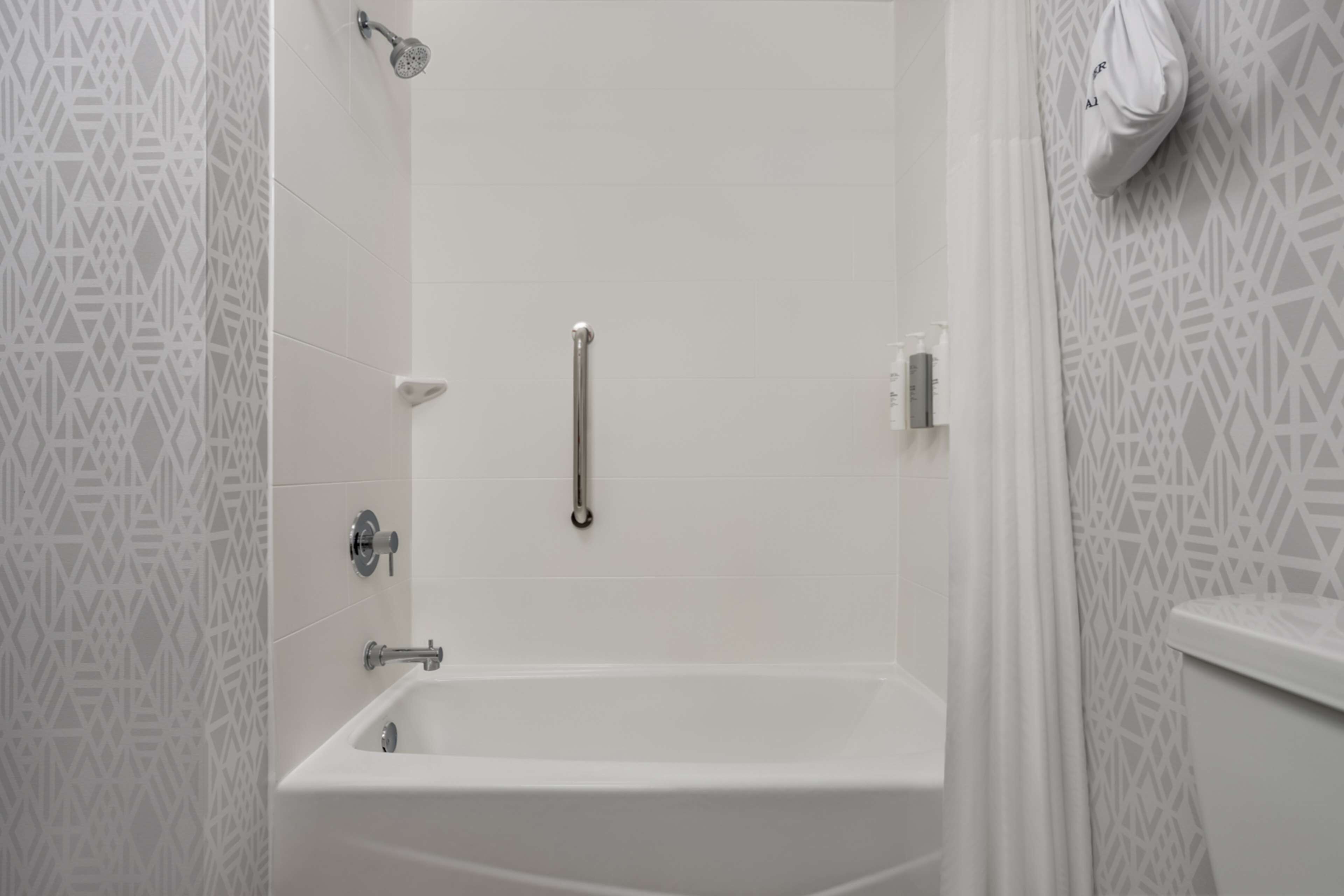studio, 1 king bed, accessible, non smoking | bathroom shower