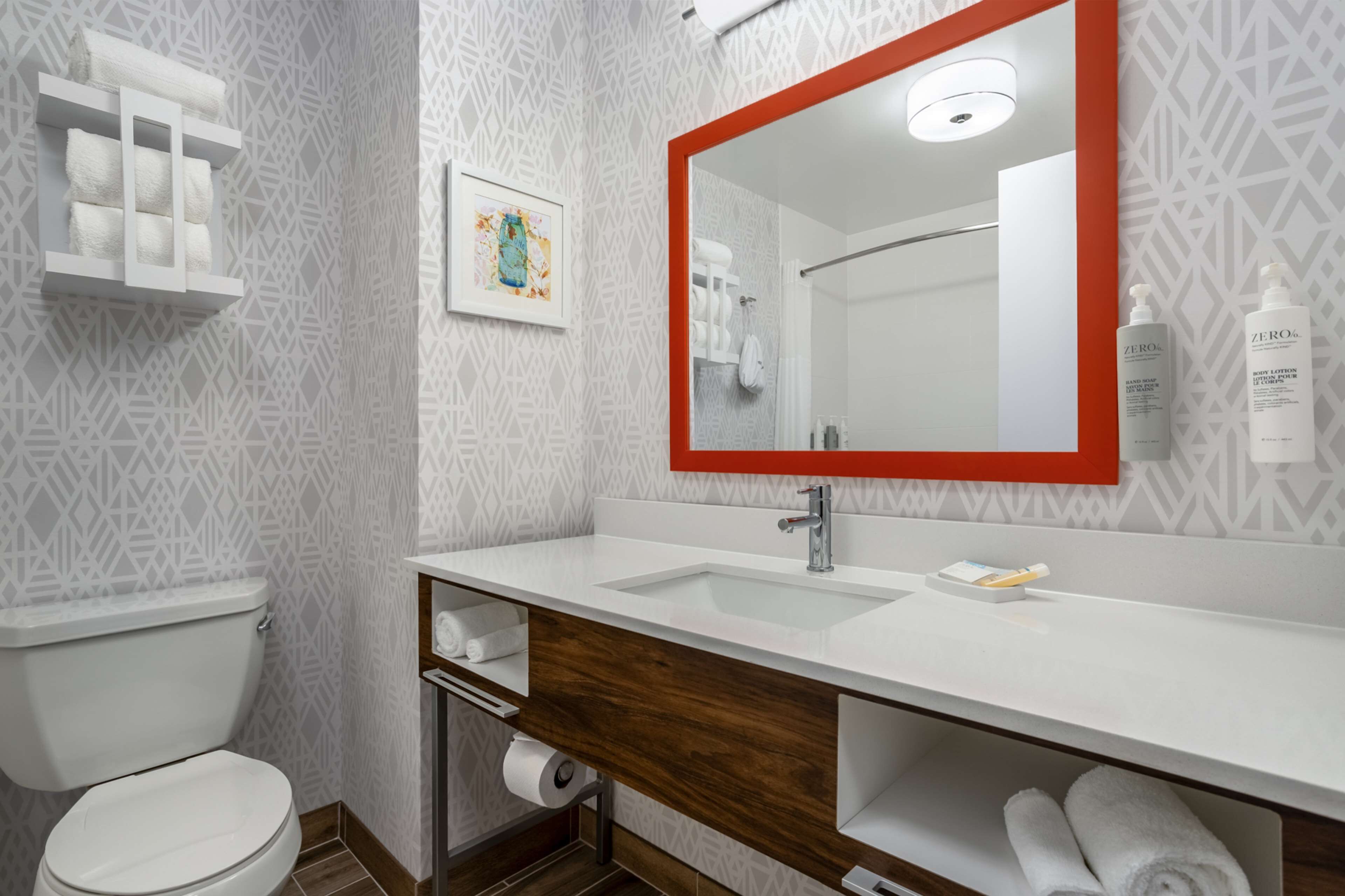 free toiletries, hair dryer, towels, soap