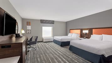 In-room safe, desk, laptop workspace, blackout drapes