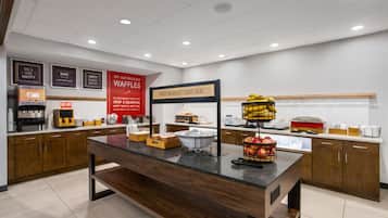 Free daily buffet breakfast