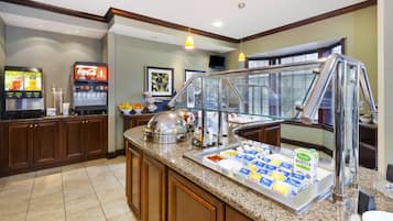 Free daily buffet breakfast