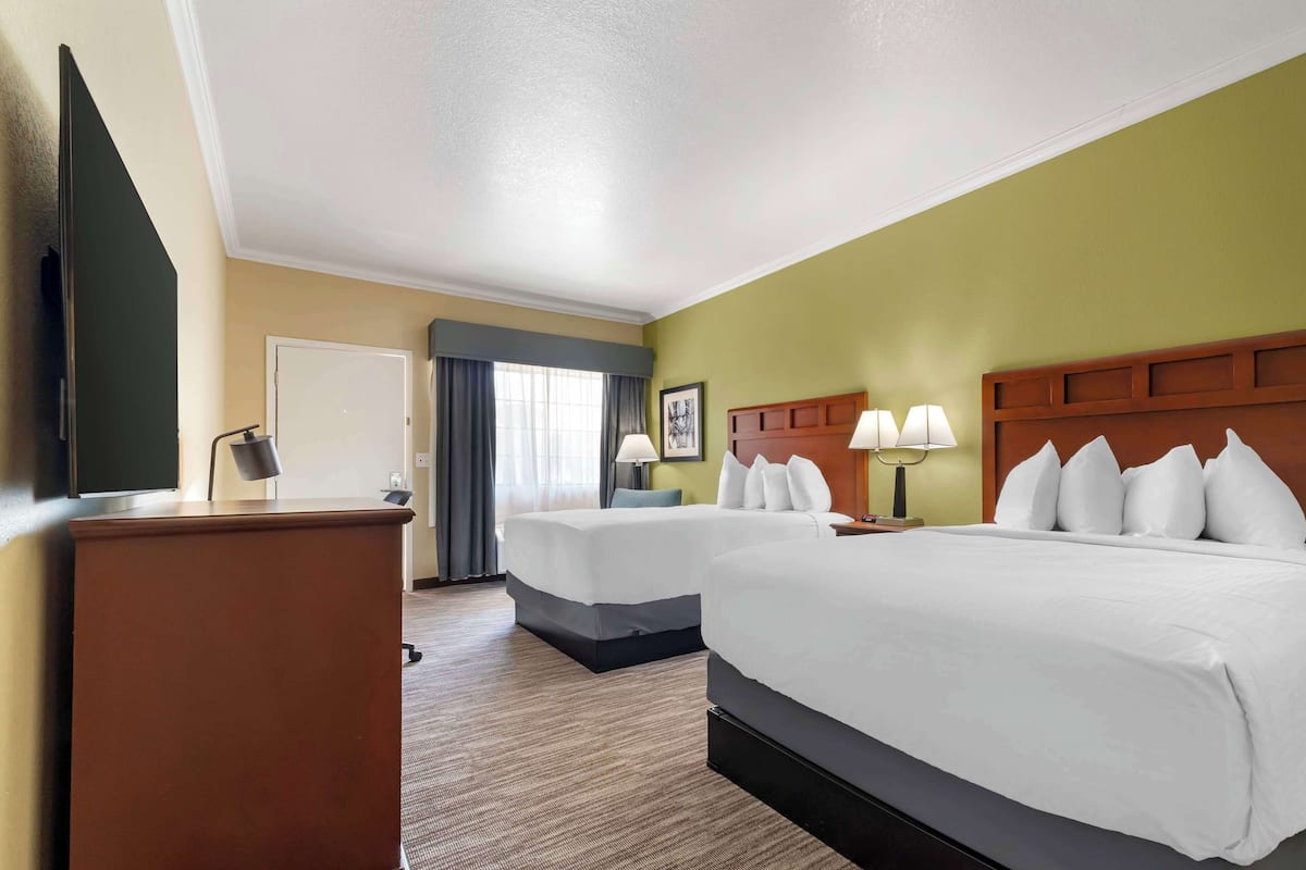 Standard Room, 2 Queen Beds, Accessible, Non Smoking | Iron/ironing board, free WiFi, bed sheets