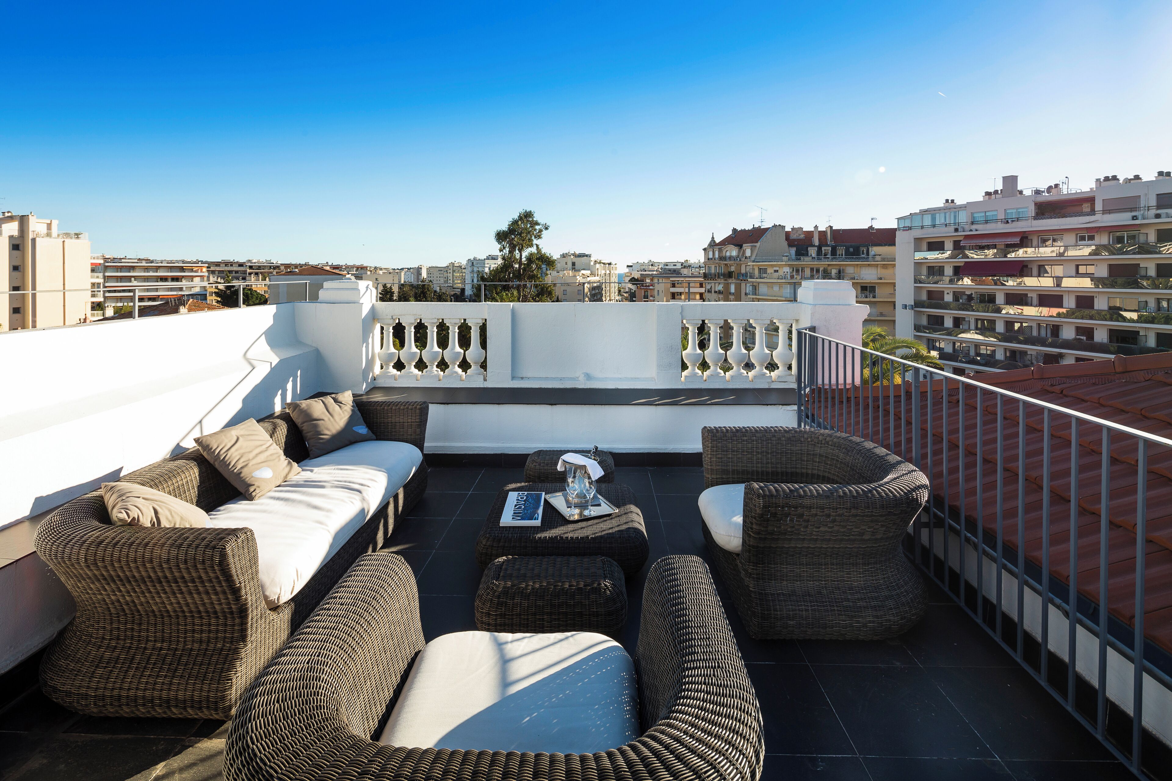 Le Duplex Rooftop 2 chambres | Egyptian cotton sheets, in-room safe, desk, blackout drapes