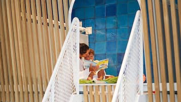 Indoor pool, pool loungers