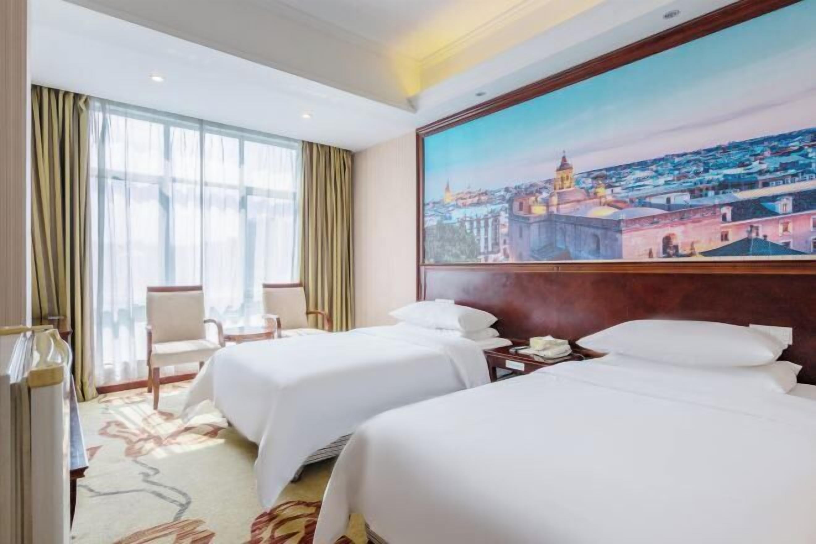 Desk, free wired Internet, bed sheets, wheelchair access