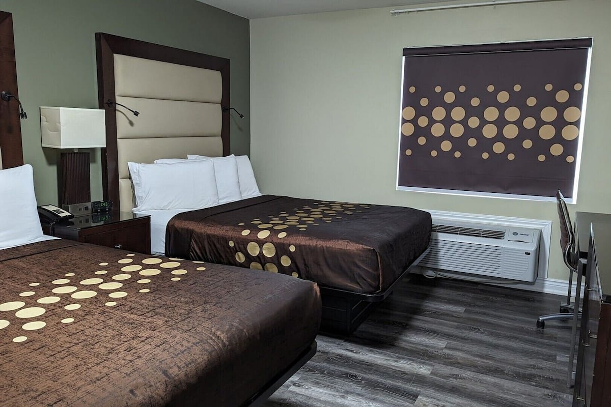 WiFi (free), alarm clocks, bed sheets