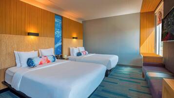 Room, 2 Queen Beds | Premium bedding, desk, blackout drapes, iron/ironing board