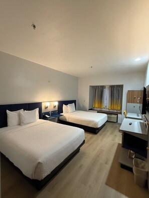 Standard Room, 2 Queen Beds, Accessible | Desk, iron/ironing board, free WiFi, bed sheets
