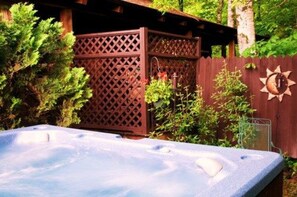 Outdoor spa tub - Creekwalk Inn and Cabins (Cosby)